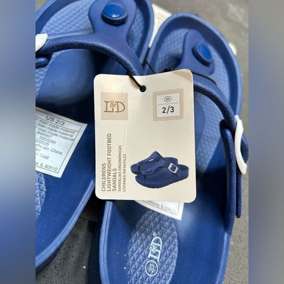 Lily & Dan Children's Blue Sandals - Picture 3 of 4